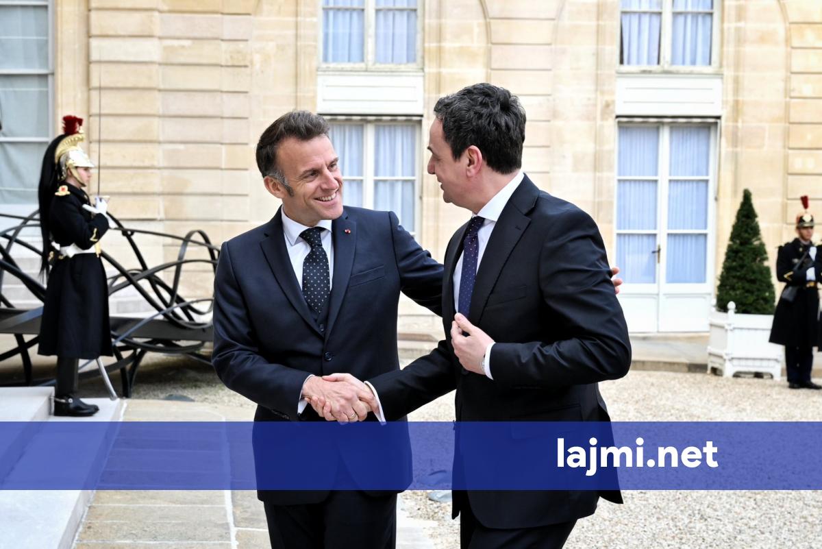 Kurti arrin në Pallatin Elysee  takohet me Macronin
