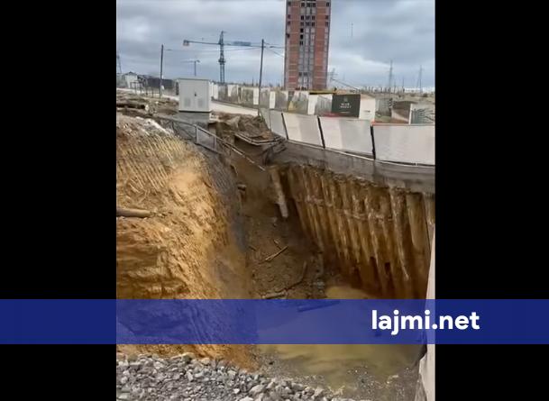 Pamje të tmerrshme  pas shembjes së rrugës janë shembur edhe pilotat anësorë të ndërtesës