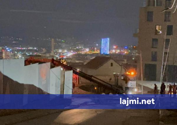 Shembja e rrugës në Prishtinë  zona mbetet e rrezikshme