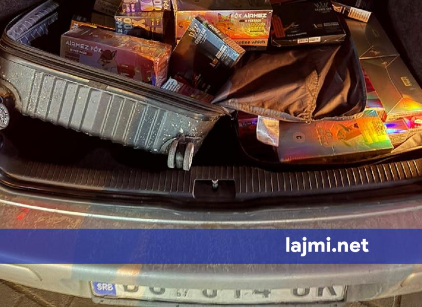 Policia Kufitare e Jugut ndalon veturën serbe  hyri në mënyrë ilegale në Kosovë me mallra të kontrabanduara