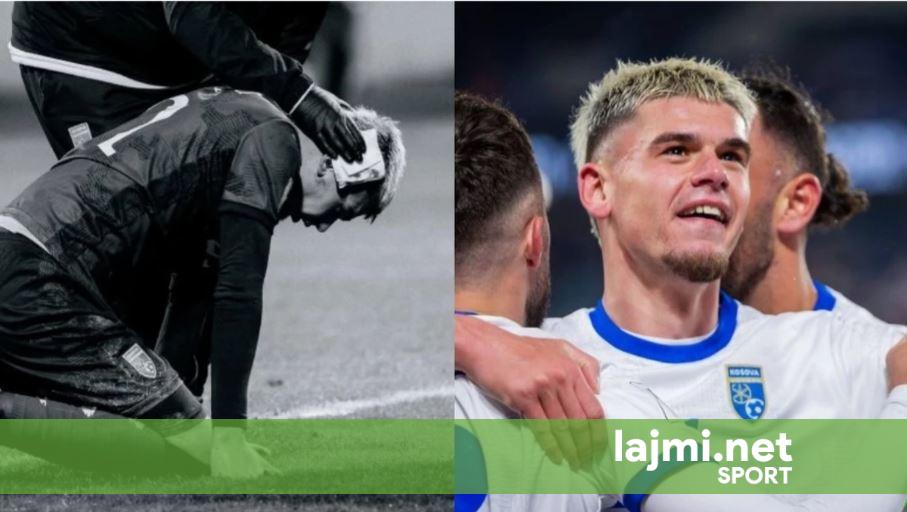 Albian Hajdari pati 16 qepje në kokë pas lëndimit kundër Turqisë