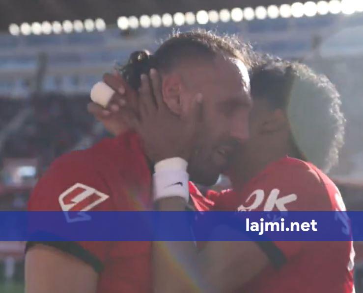 Muriqi po qante pas golit  bashkëlojtari i tij Mojica bërtiti fort  PËR KOSOVËN  PËR KOSOVËN