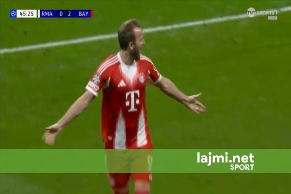 Kane shënon në minutat e para të pjesës së dytë  2 0 për Bayern