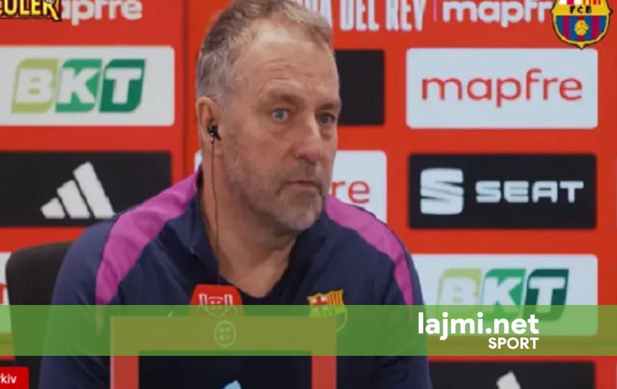 Hansi Flick  shpërthen  ndaj VAR‑it pas humbjes së Barcelonës në Ligën e Kampionëve