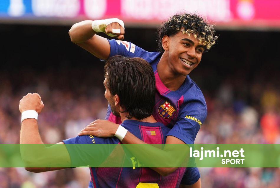 Barcelona shënon fitore të madhe kundër Espanjollit   e  shkel gazin  dhe i ikë larg Real Madridit në tabelë