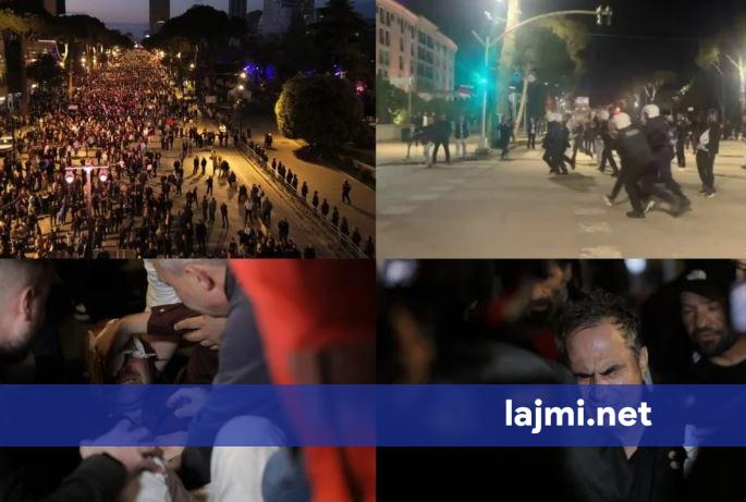 Eskalon protesta e opozitës në Shqipëri   Molotov dhe fishekzjarre drejt Kryeministrisë