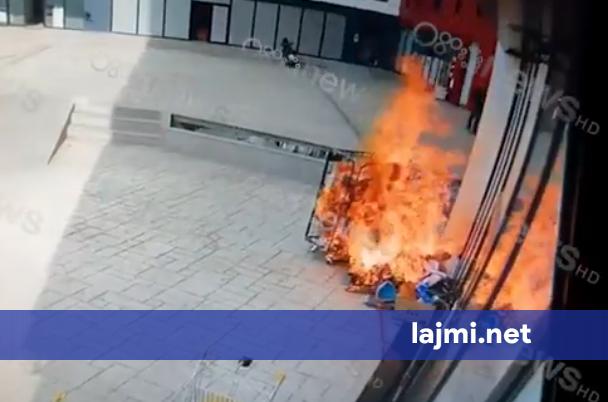 Dalin pamjet  si nisi zjarri që kaploi gjysmën e pallatit në Tiranë 