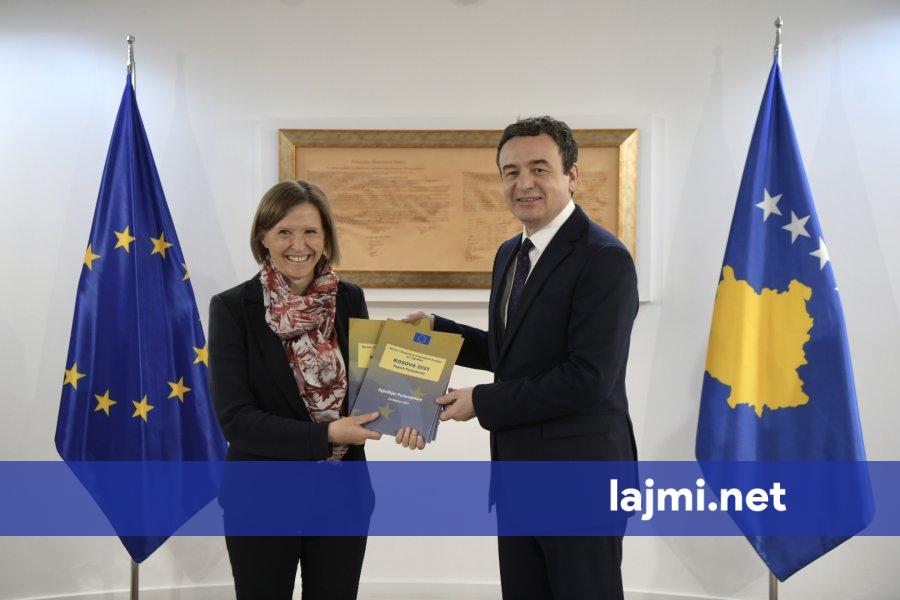 Shefja në detyrë e BE së takon Kurtin  ia prezanton gjetjet e Misionit të Zgjedhjeve