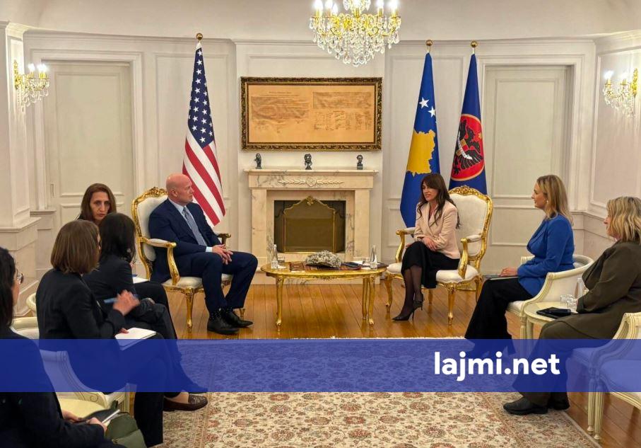 Haxhiu zhvillon takim me ambasadorin e SHBA së në NATO  Matthew G  Whitaker