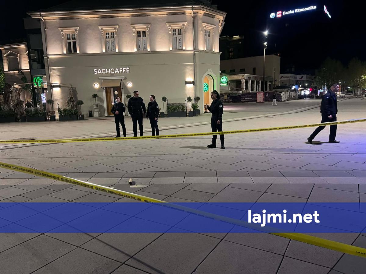 Hidhet mjet i dyshimtë shpërthyes para Kuvendit të Kosovës  Policia në vendin e ngjarjes