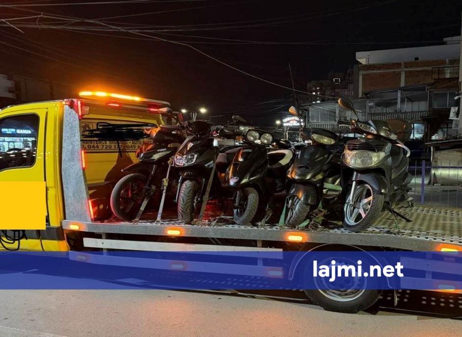 Aksion i gjerë në Pejë  Dhjetëra motoçiklistë pa patentë e helmetë  shqiptohen 310 tiketa