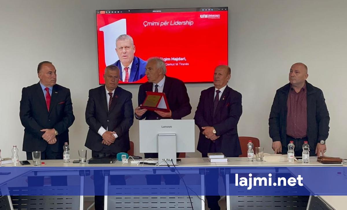 Prefekti i Tiranës  Shkëlqim Hajdari  nderohet me çmimin për lidership