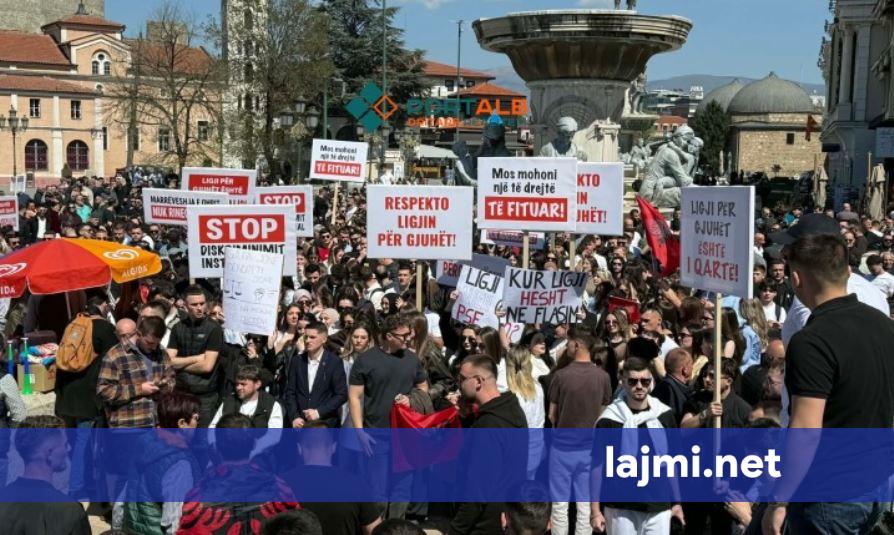  Studentë  jemi me ju   Çitaku në mbështetje të protestës për gjuhën shqipe në Shkup