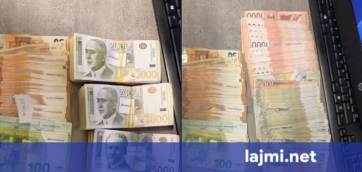 Zihet një person në Jarinje me mbi 10 mijë euro dhe dinarë të padeklaruara  ishte munduar t i fshehë në pjesë të ndryshme të veturës