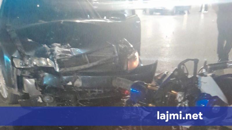E rëndë në Shkup  vetura përplas një motoçikletë   vdes 19 vjeçari shqiptar