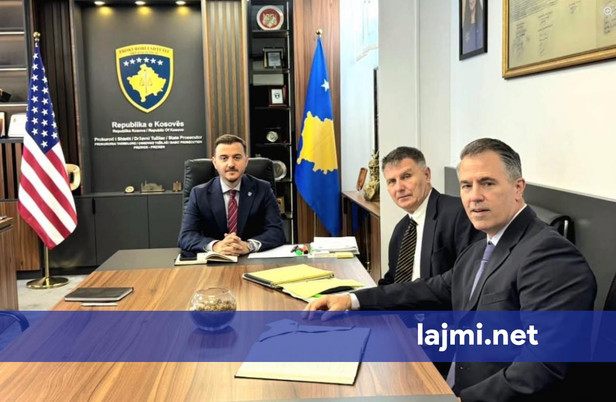 Kryeprokurori i Prizrenit pret përfaqësuesit e Thesarit amerikan  fokus lufta kundër pastrimit të parave