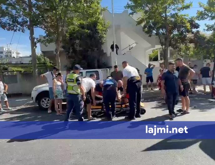 Aksident i rëndë me motor në Vlorë  i lënduari dërgohet me urgjencë në spital