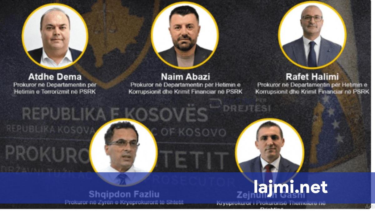 Pesë prokurorët e konfirmuar për pozitën e Kryeprokurorit të Shtetit  në mesin e tyre edhe prokurori i rastit të sulmit në  Banjskë 