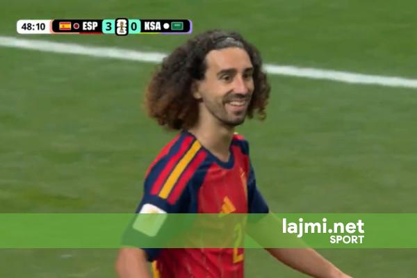 Cucurella shënon golin e katërt për Spanjën