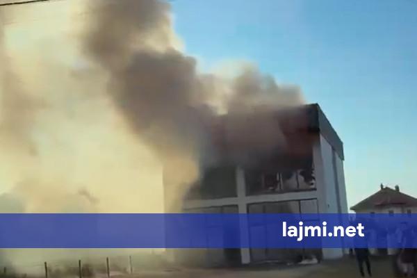 Zjarri në objektin në Vragoli  Policia  Nuk ka të lënduar