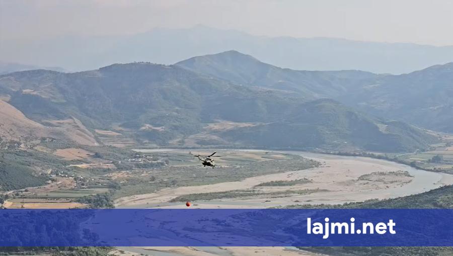 Helikopteri vë nën kontroll zjarrin në Mallakastër