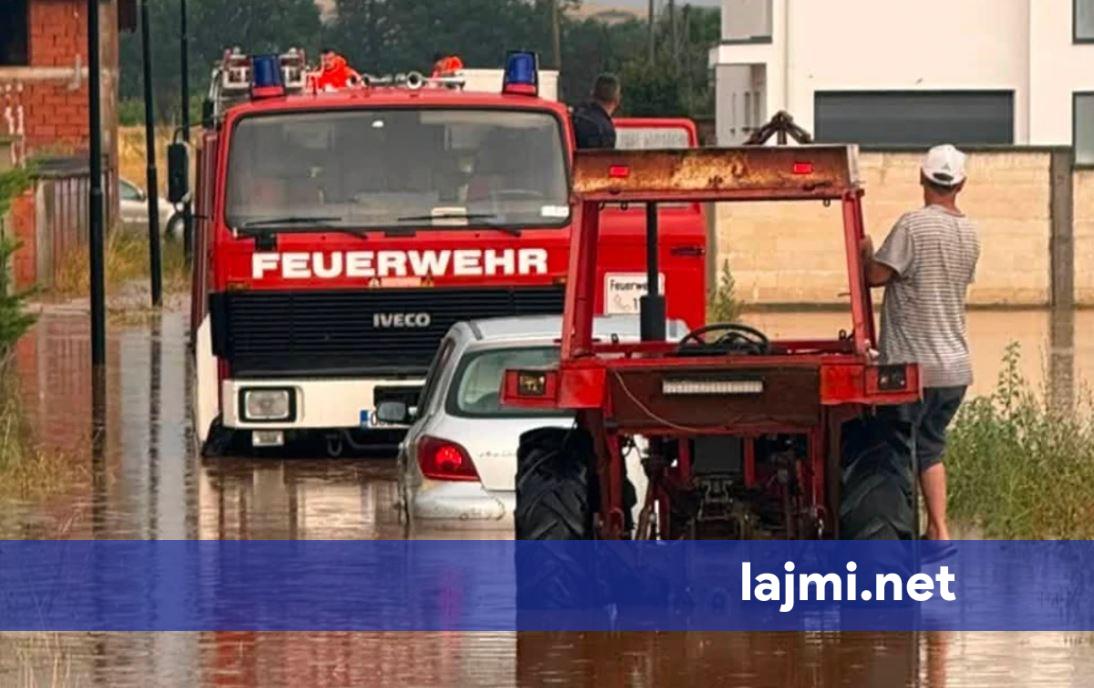 Përmbytje në disa fshatra të Ferizajt  dëme në shtëpi dhe tokë bujqësore