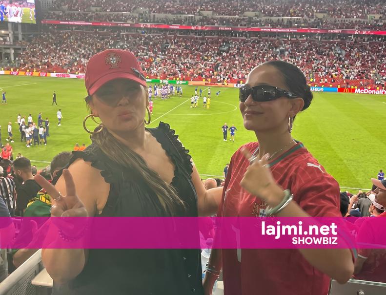 Ylli i muzikës pop u pa befasisht në stadium  në përkrahje të CR7 s