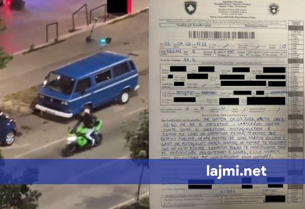 Gjobitet motoçiklisti në Prishtinë për zhurmë dhe prishje të rendit publik