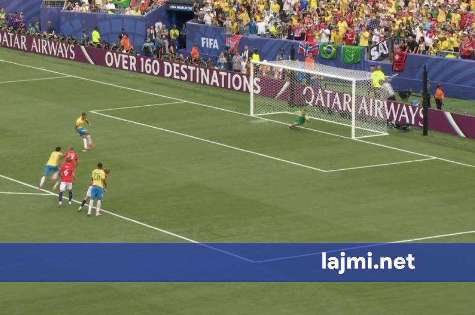 Brazili humb penalltinë  super pritje nga portieri norvegjez