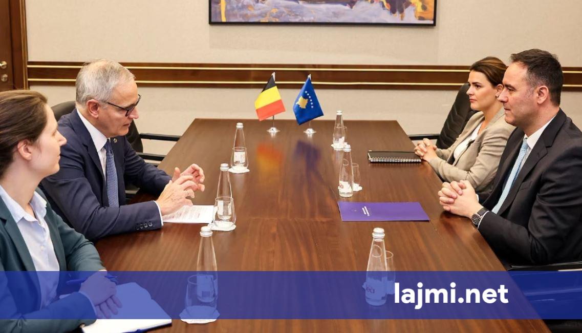 Konjufca pret në takim lamtumirës ambasadorin e Belgjikës