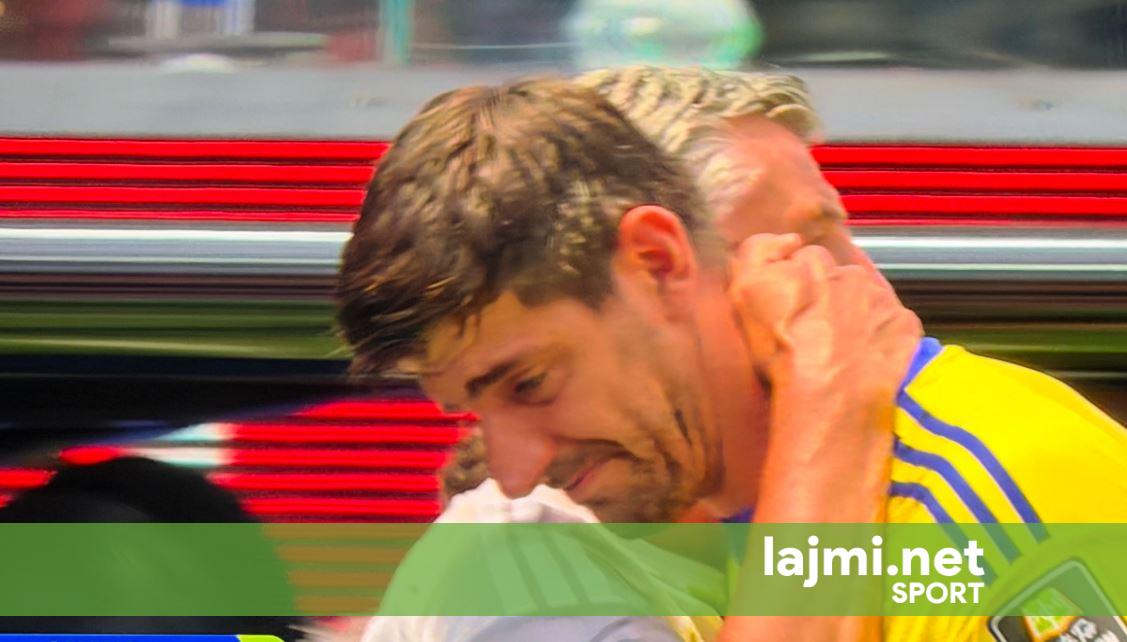 Lëndohet Courtois  largohet me lot në sy
