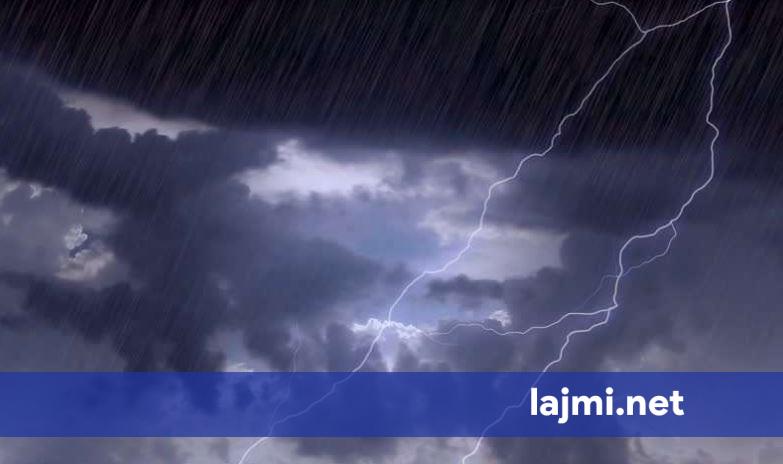 Mot i paqëndrueshëm sot  priten reshje shiu dhe shkarkime rrufesh