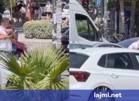 Aksident në Vlorë  shoferët  kacafyten  pas përplasjes me vetura