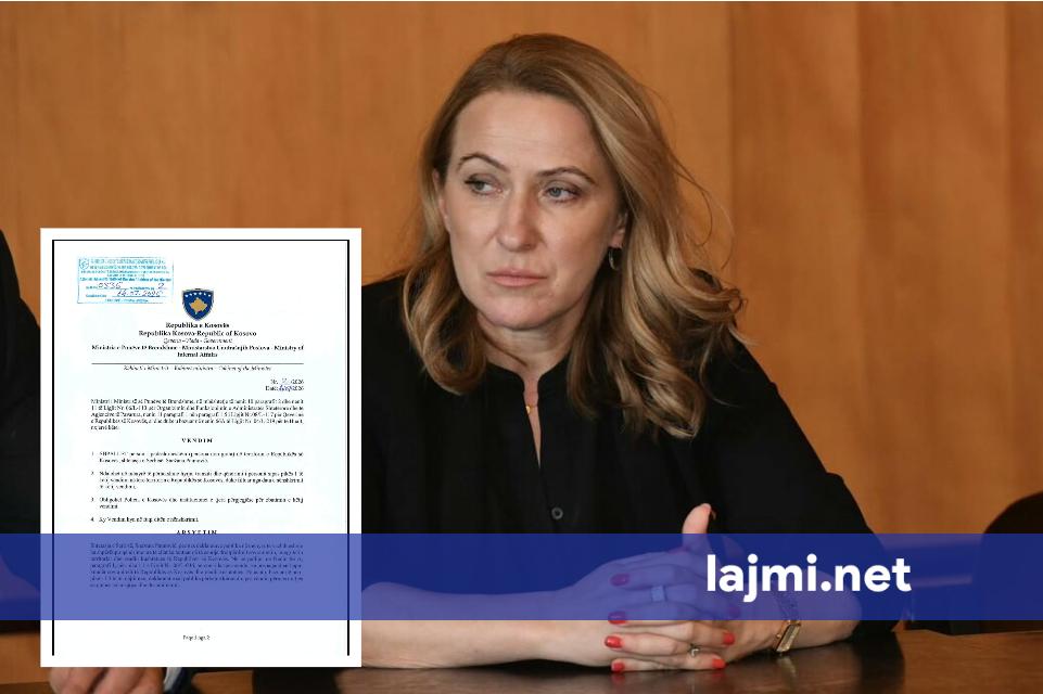 Ministrja serbe që kërkoi  spastrim etnik  të shqiptarëve  shpallet non grata në Kosovë   I ndalohet përgjithmonë të hyj në Kosovë
