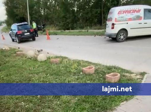 Aksident trafiku midis një veture dhe motorri në Vrellë të Istogut