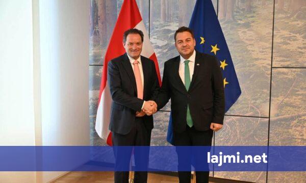 Muja takon homologun e tij austriak  flasin për bujqësi dhe integrimin evropian të Kosovës