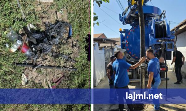 Gurë  shishe e hekur 1 5 metra në puset  KRU  Gjakova   Sjellje e papërgjegjshme  dëme serioze në sistem