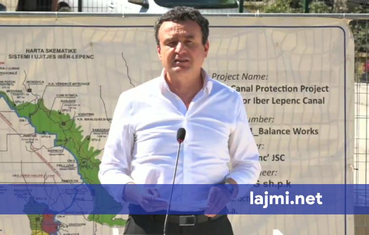 Përurohet rehabilitimi i kanalit të Ibër Lepencit  Kurti  Investim strategjik për mbrojtjen e kanalit dhe sigurinë ujore të vendit