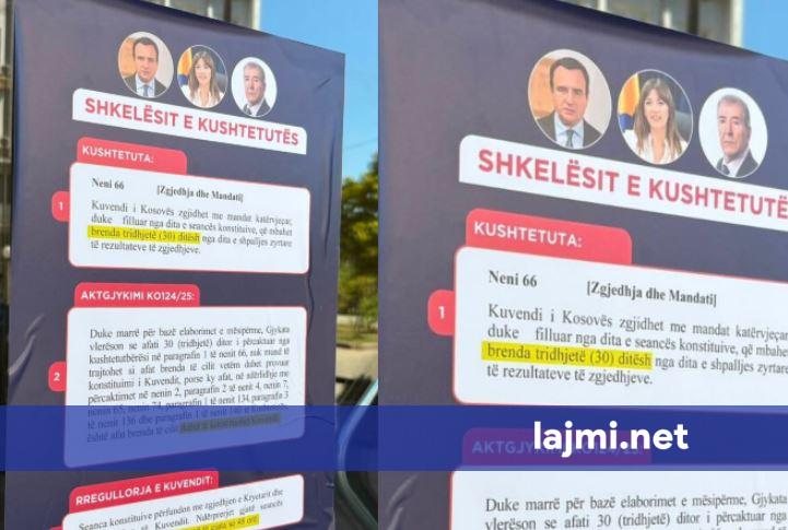  Shkelësit e Kushtetutës    largohen pankartat e RDK së nga dyert e Kuvendit