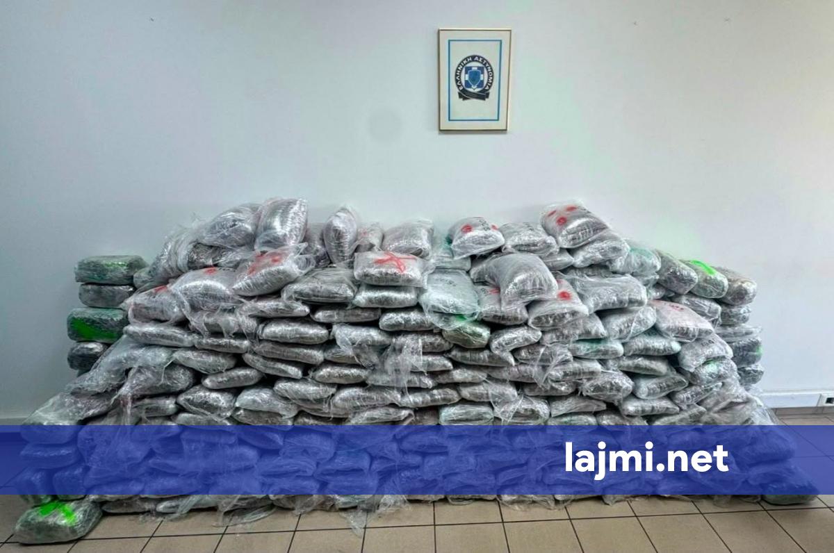 Operacioni  ORIENTI    325 kilogramë marihuanë të sekuestruara në Greqi  Policia e Kosovës kontribuoi në hetim