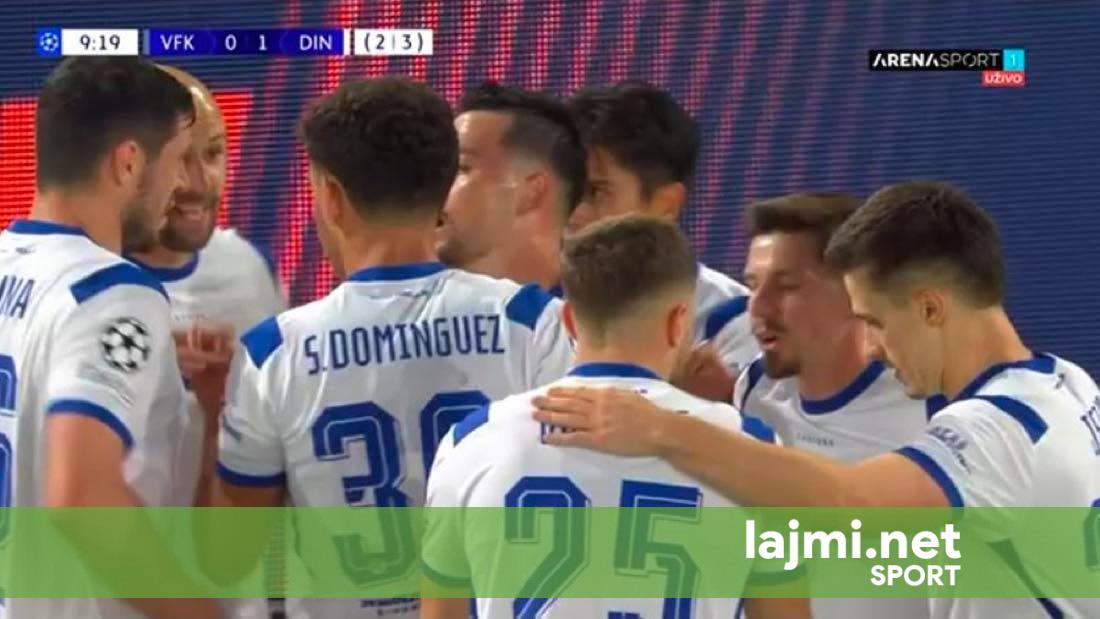 Arbër Hoxha shënon gol të bukur  Dinamo Zagrebi afër kualifikimit në Champions