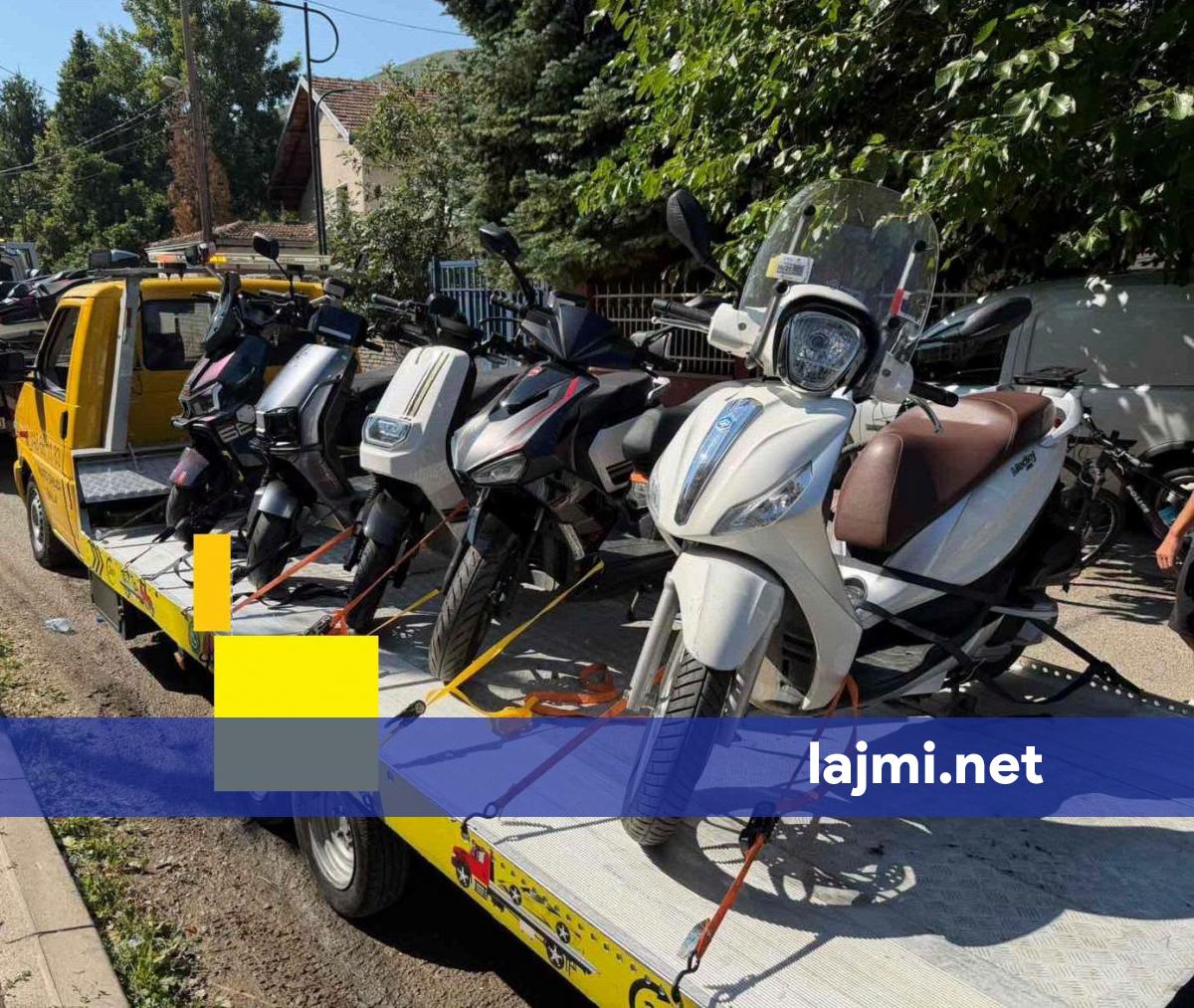 Policia sekuestron 11 motoçikleta në Pejë  vazhdon aksioni për sigurinë në komunikacion