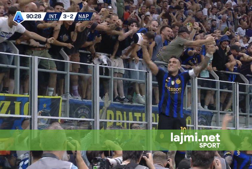Interi përmbys Napolin  fitore dramatike në derbin e Serie A