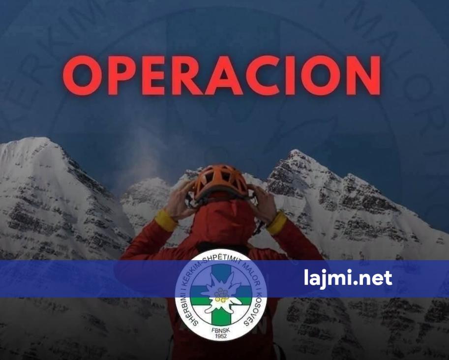 ShKShMK nis operacion shpëtimi në Bjeshkët e Nemuna në zonën kufitare Shqipëri Kosovë