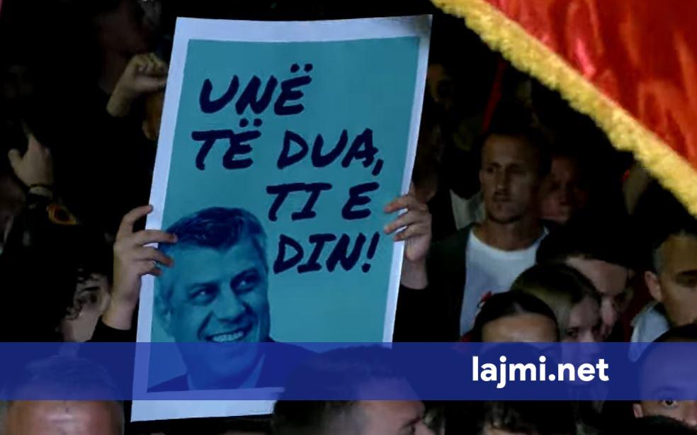  Unë të dua  ti e din    rikthehet mesazhi i Thaçit në natën e gjashtë të protestave në Prishtinë