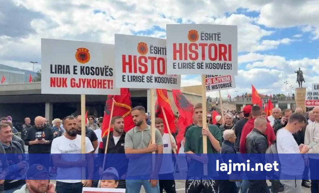  Liria e Kosovës nuk gjykohet   nisin të mblidhen protestuesit në Shkup