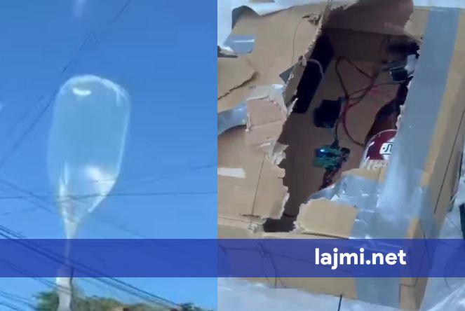 Kështu erdhi nga qielli me një balon fluturues mjeti i dyshimtë në Prishtinë