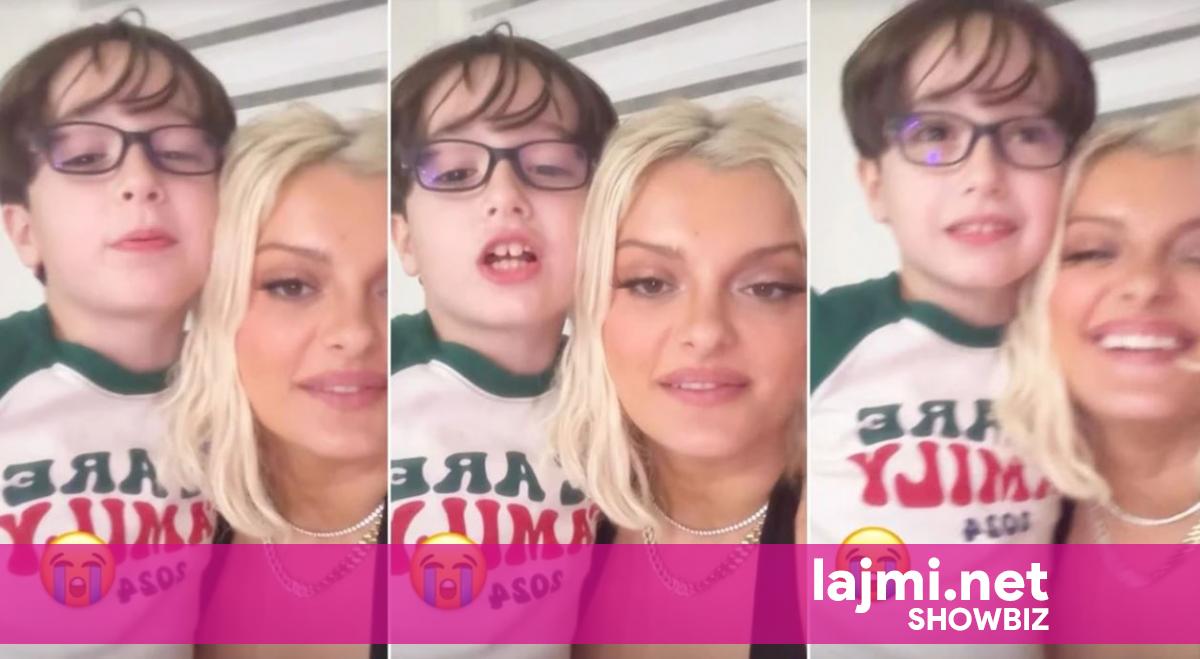  Si ke thënë t ia gjejmë Bebes një burrë    Bebe Rexha publikon video duke folur në shqip me kushëririn e saj tetë vjeçar