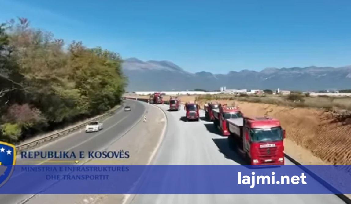 Vazhdon asfaltimi i rrugës Kijevë Zahaq