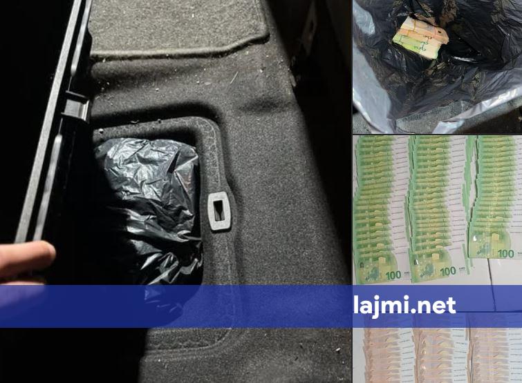 Dogana dhe Policia i gjejnë mbi 30 mijë euro të padeklaruara në një automjet me targa të huaja  në pikën kufitare në Bërnjak